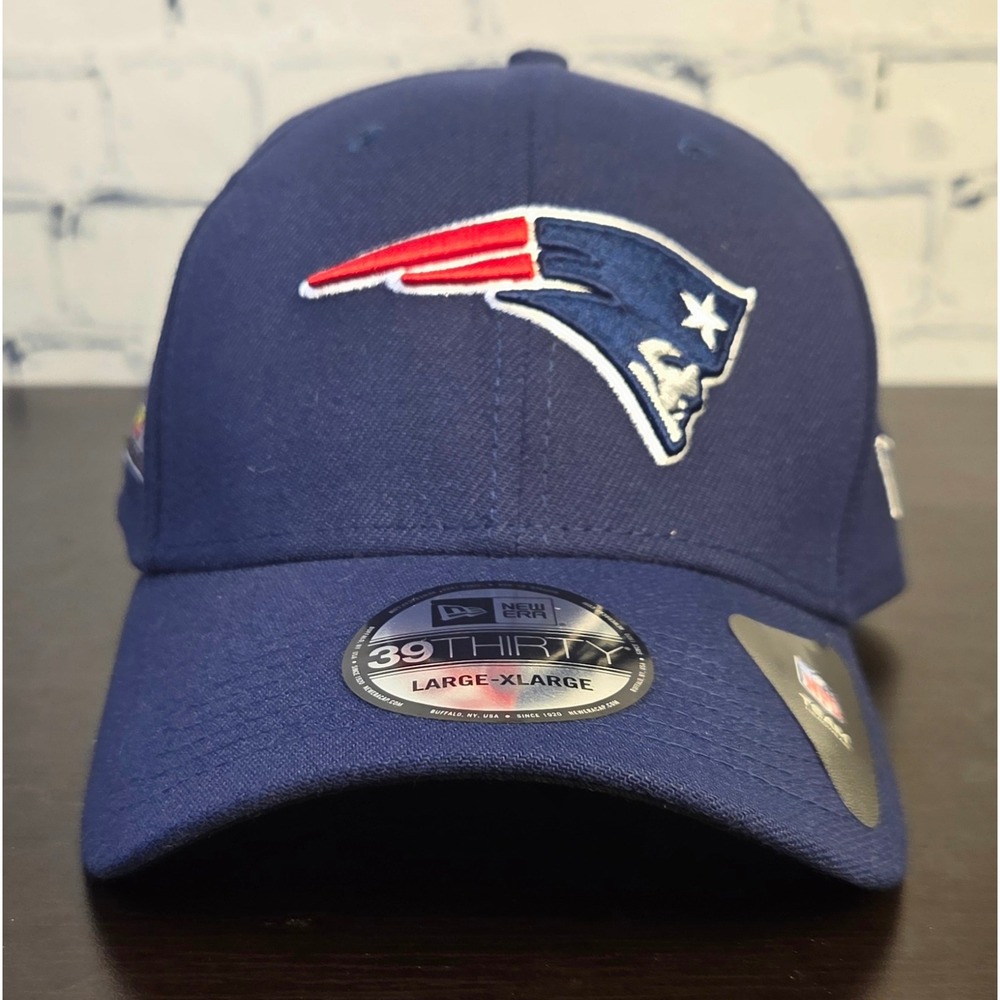 New Era 39THIRTY New England Patriots Super Bowl LVI Flex Hat Navy L/XL